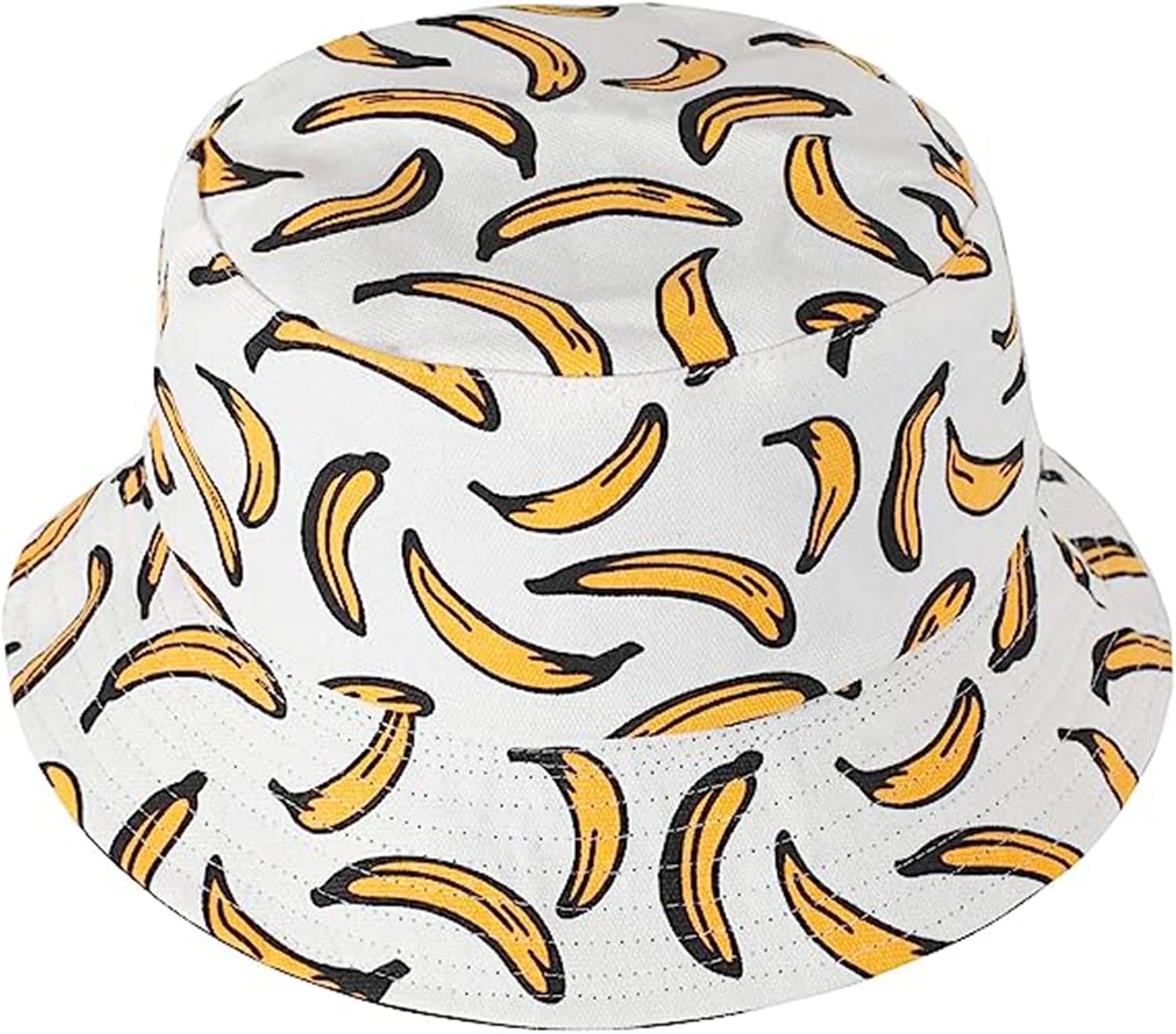 Fruit Print Bucket Hat Reversible Packable for Men Women