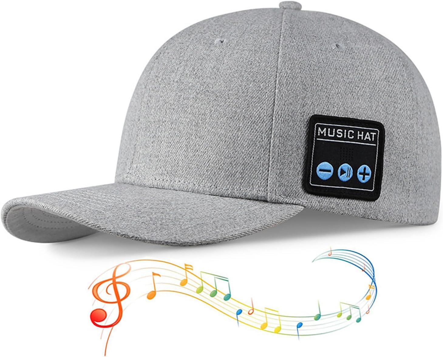 Generic Amber Wireless Bluetooth Speaker Baseball Cap for Outdoor Sports