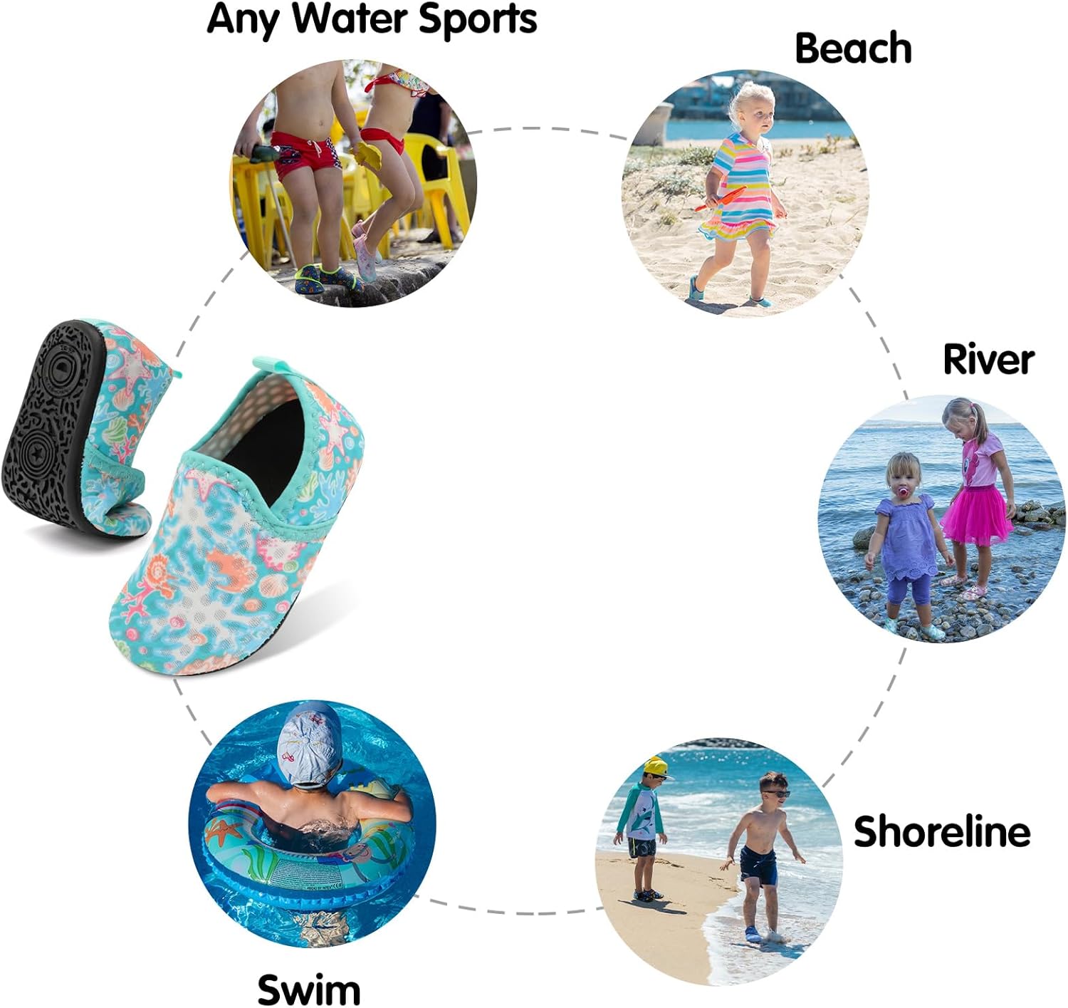 Solve Every Day - Centipede Demon Toddler Water Shoes