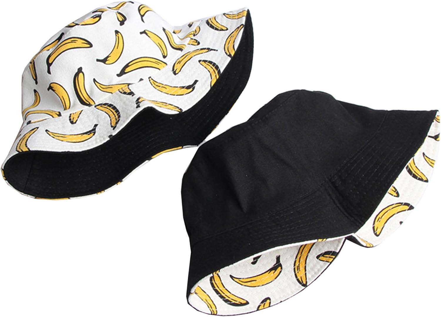 Fruit Print Bucket Hat Reversible Packable for Men Women