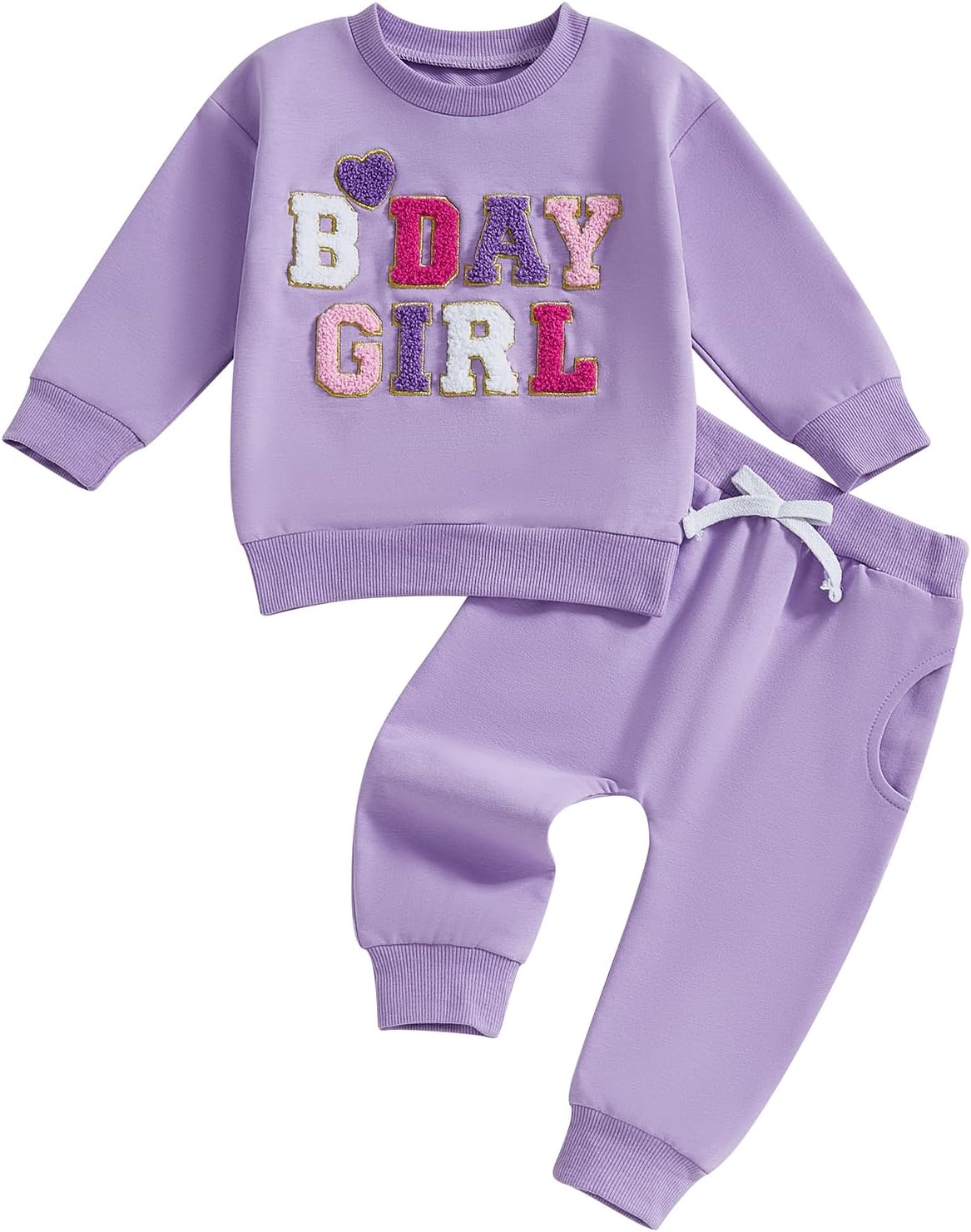 SAYOO Baby Girl Birthday Outfit Set Fall Princess 2Pcs