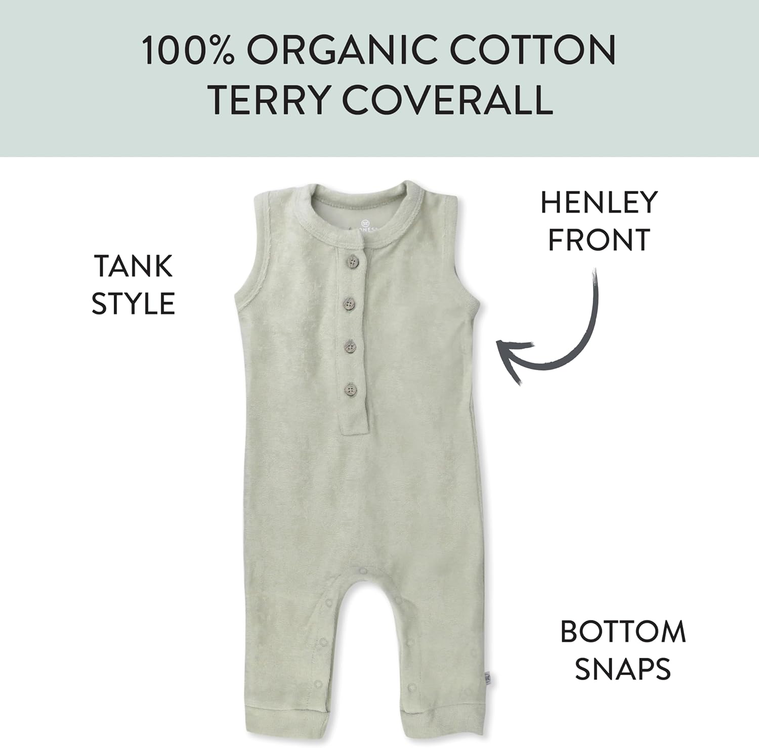 Organic cotton romper for baby