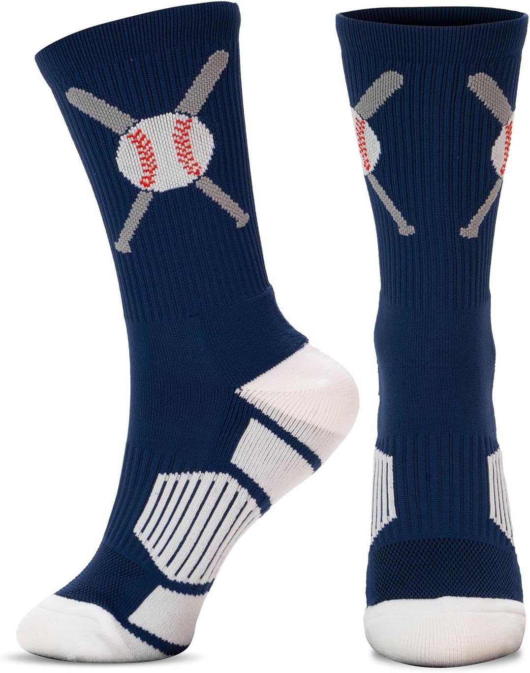 Baseball Socks with Crossed Bats Youth Adult