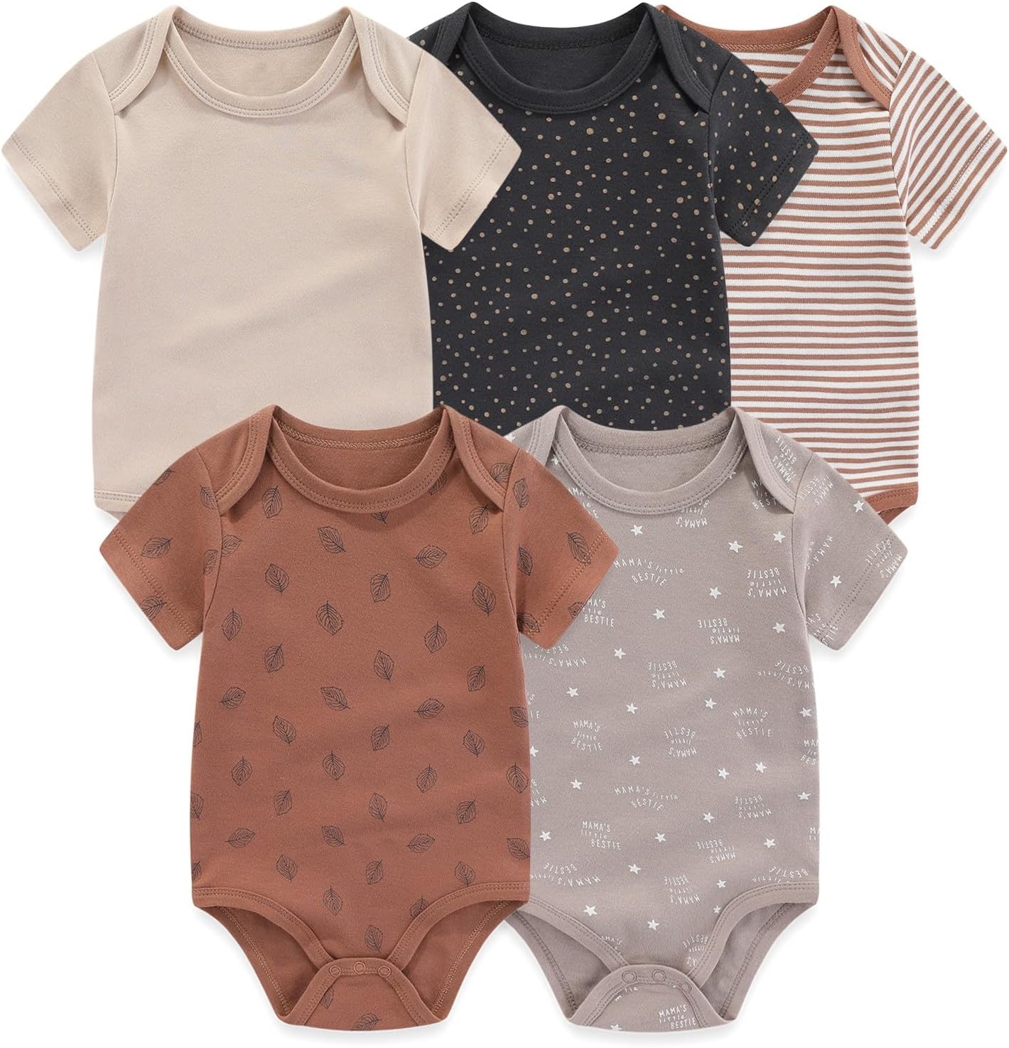 JELYLOVE 20 Pack Unisex Baby Bodysuits Set