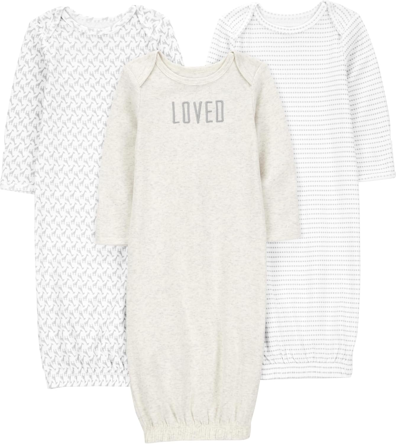 Simple Joys by Carters 3-Pack Neutral Cotton Sleep Gowns
