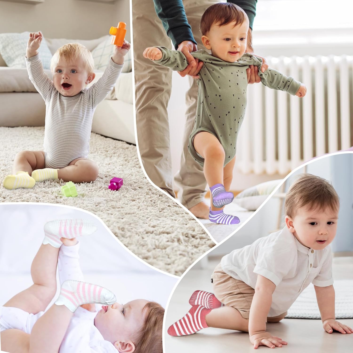 SkiBeaut Baby Socks for Toddlers 0-5 Years