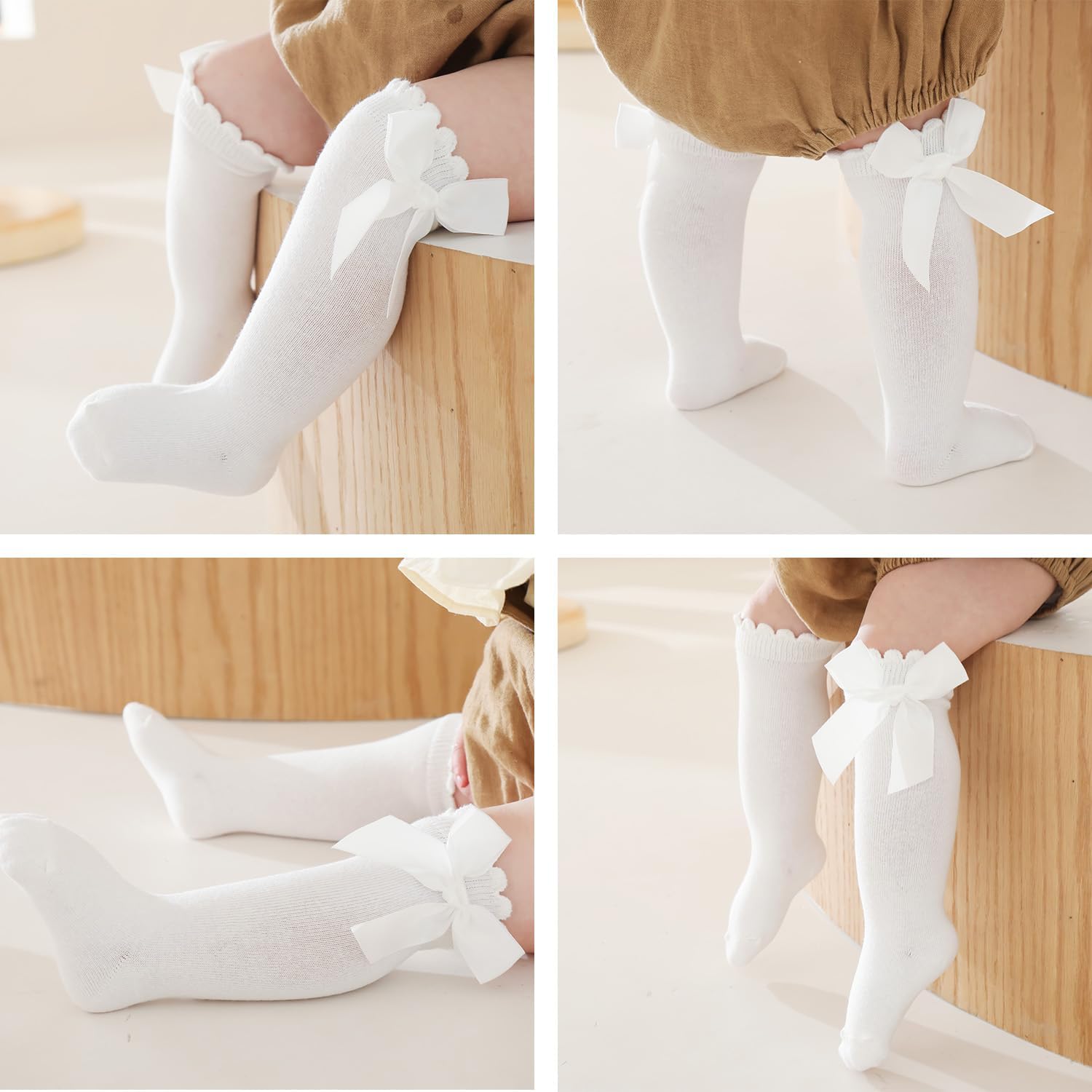 Dynamic Style Baby Girl Knee High Socks