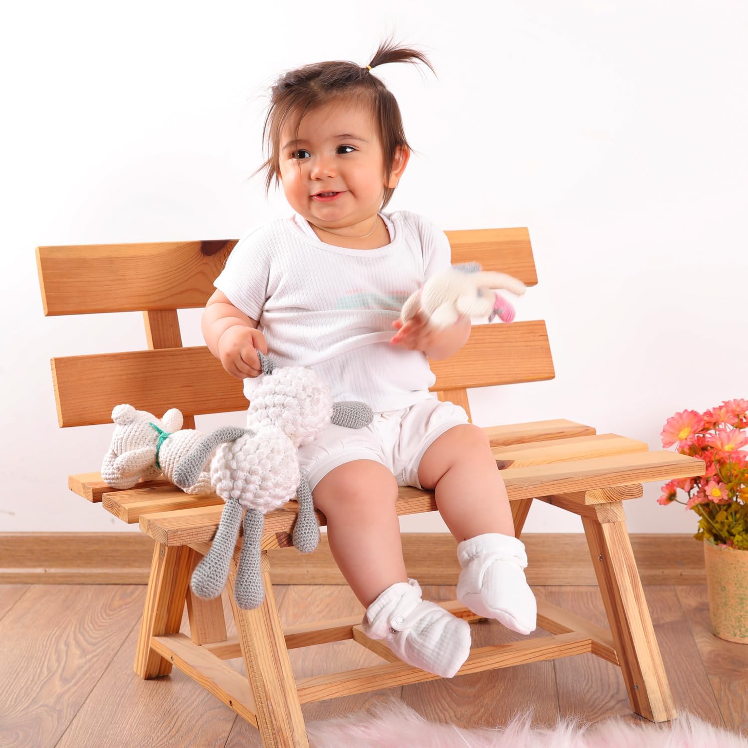 Ella Bonna Organic Cotton Toddler Booties