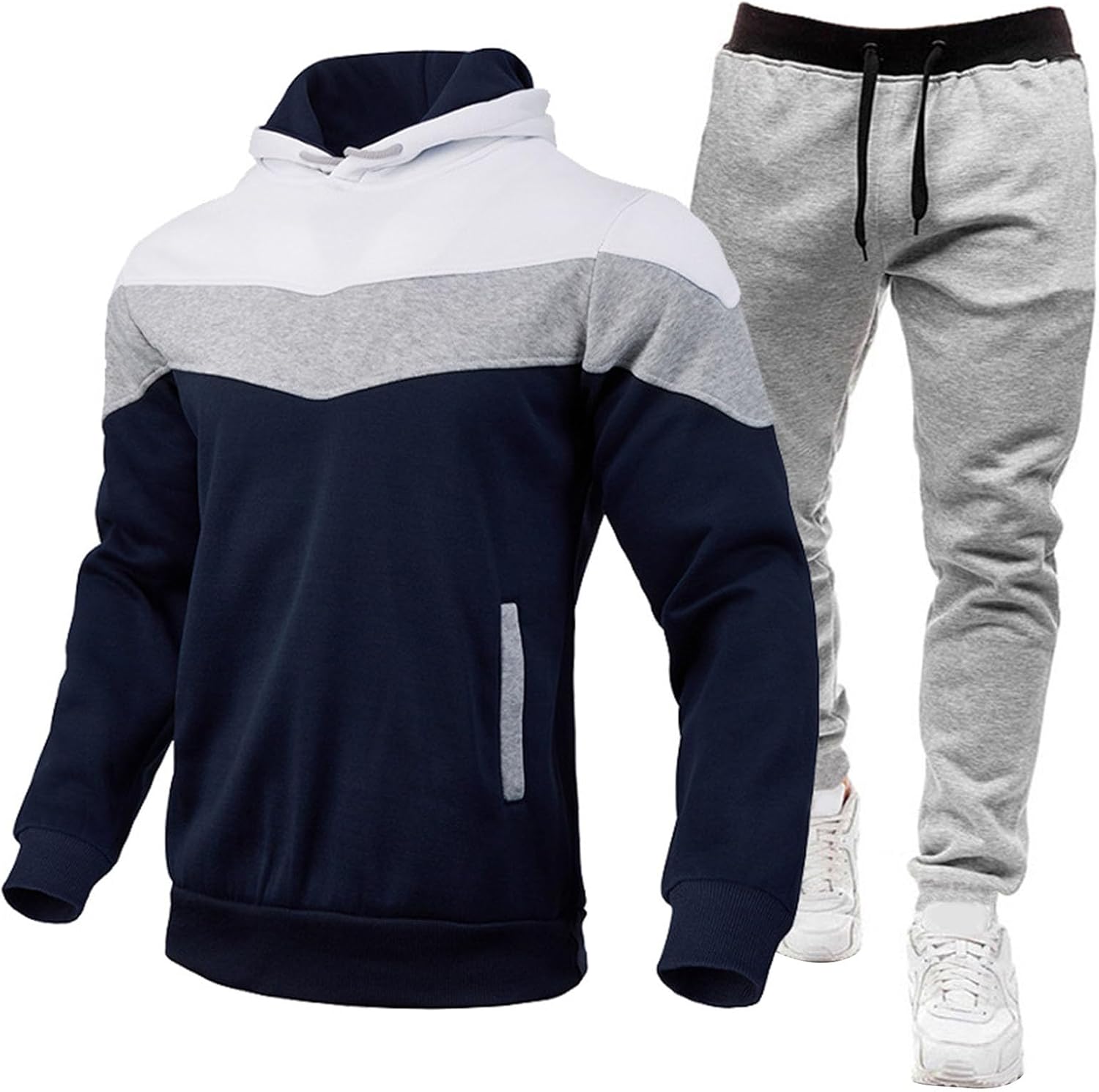 Cambkatl Mens Tracksuit Set Warm Comfortable for Any Season