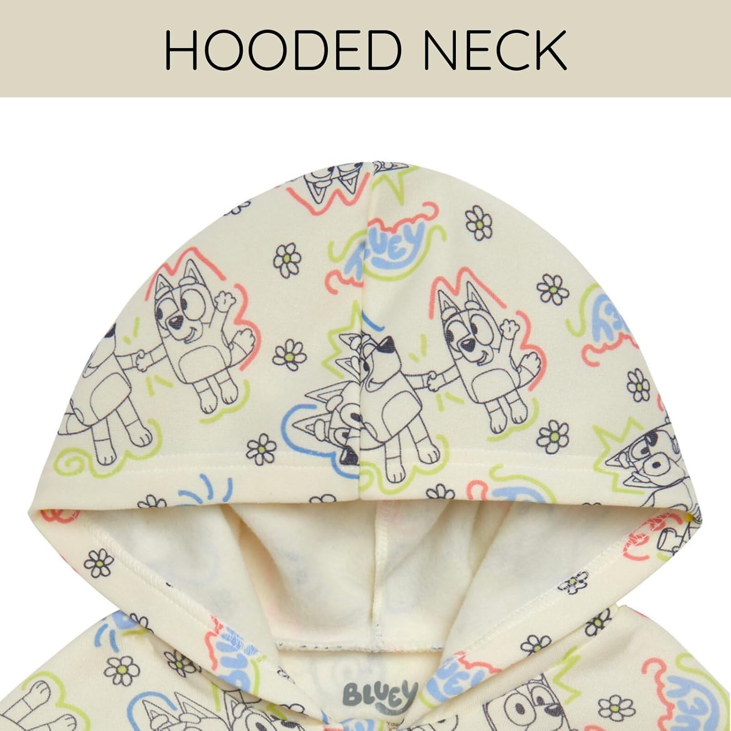 Bluey Cozy Sherpa Zip Up Hoodie
