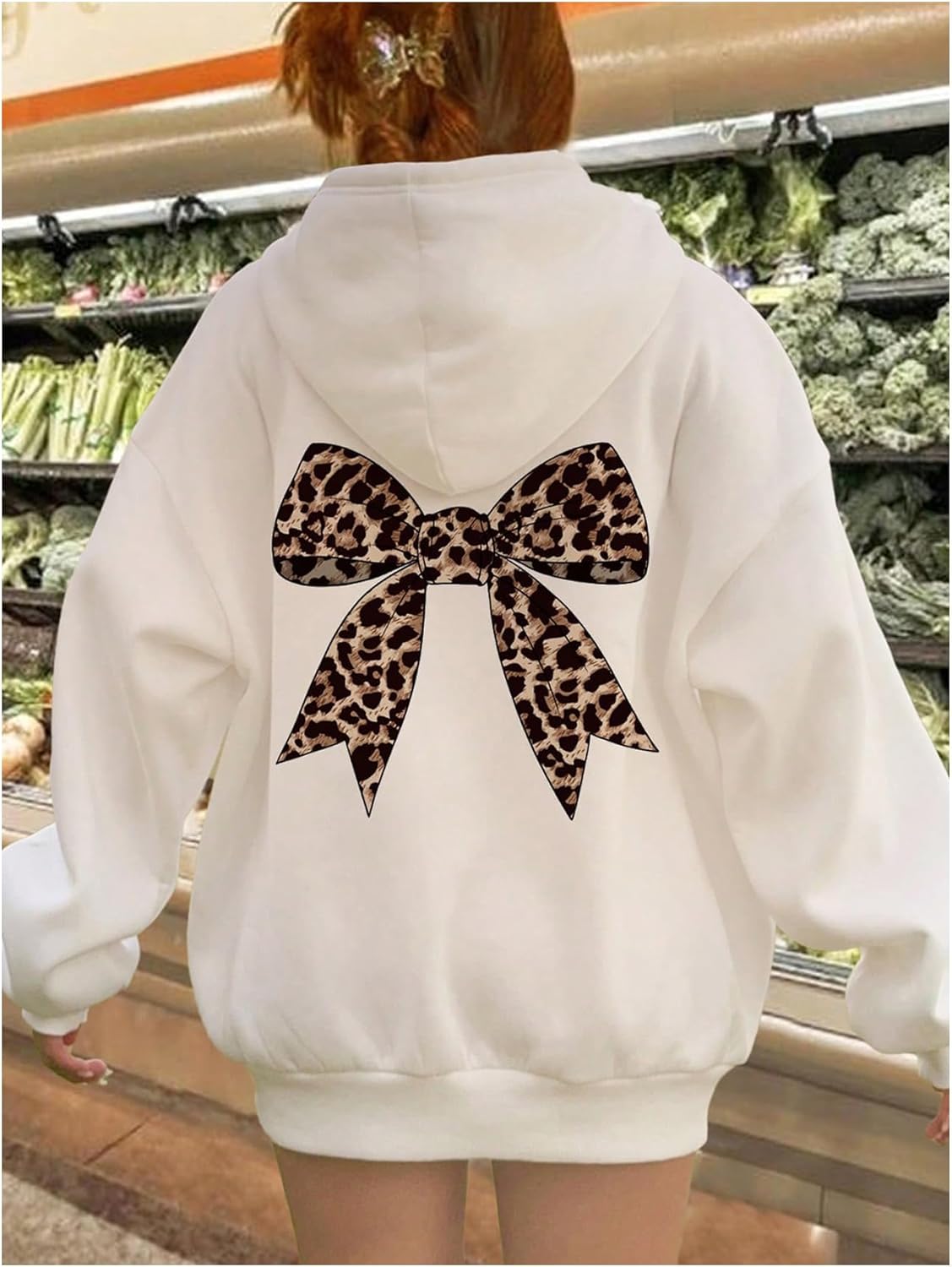 Floerns Girls Letter Graphic Hoodie Oversized Long Sleeve