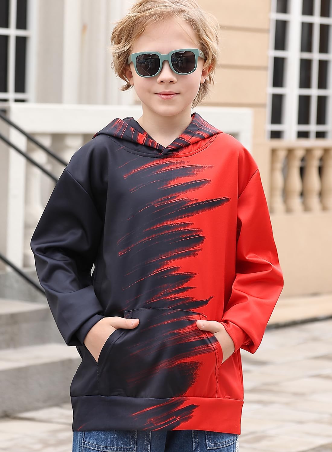 Uidezone Boys 3D Graphic Pullover for Kids 6-16