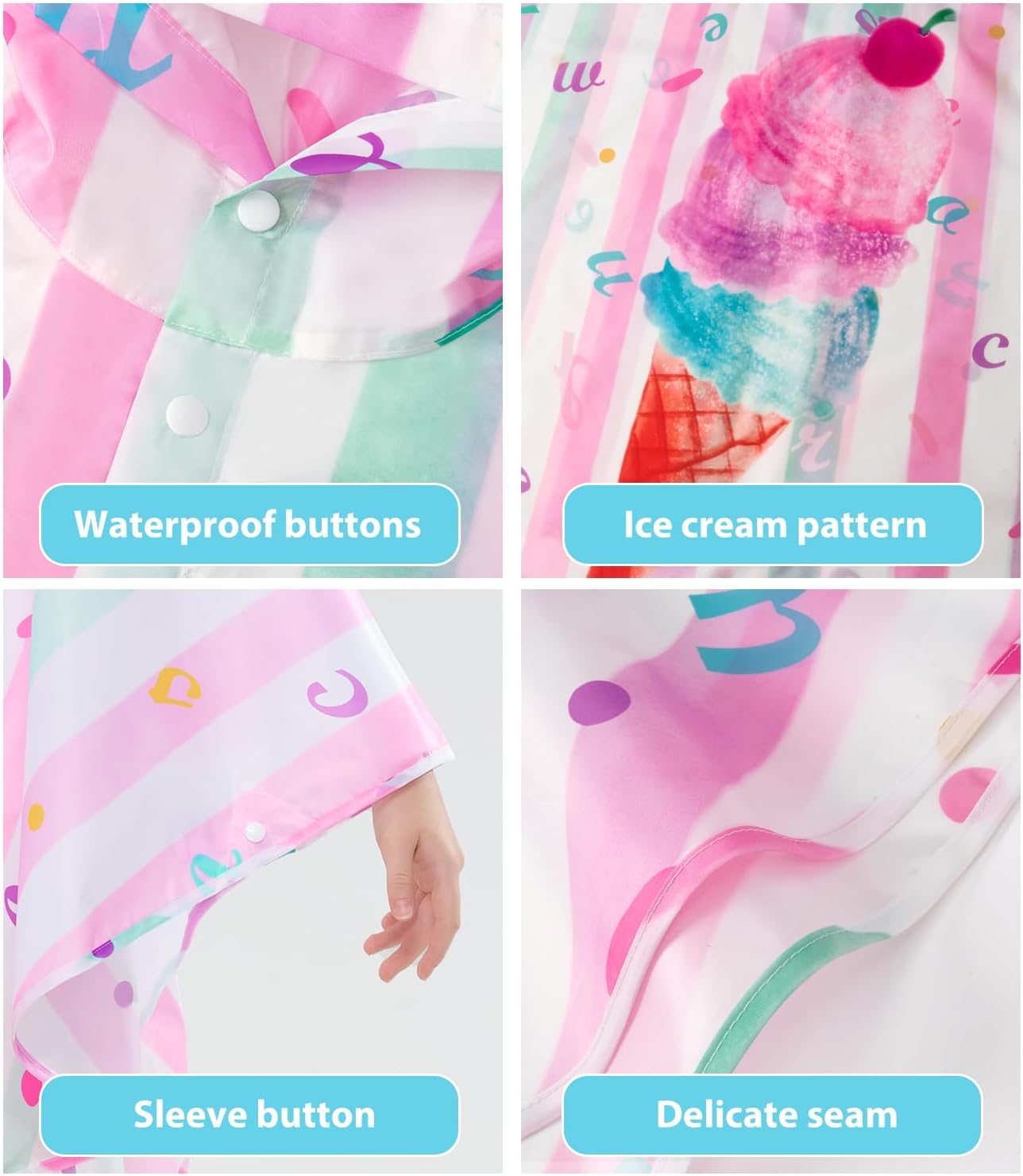 WAWSAM Lightweight Toddler Raincoat