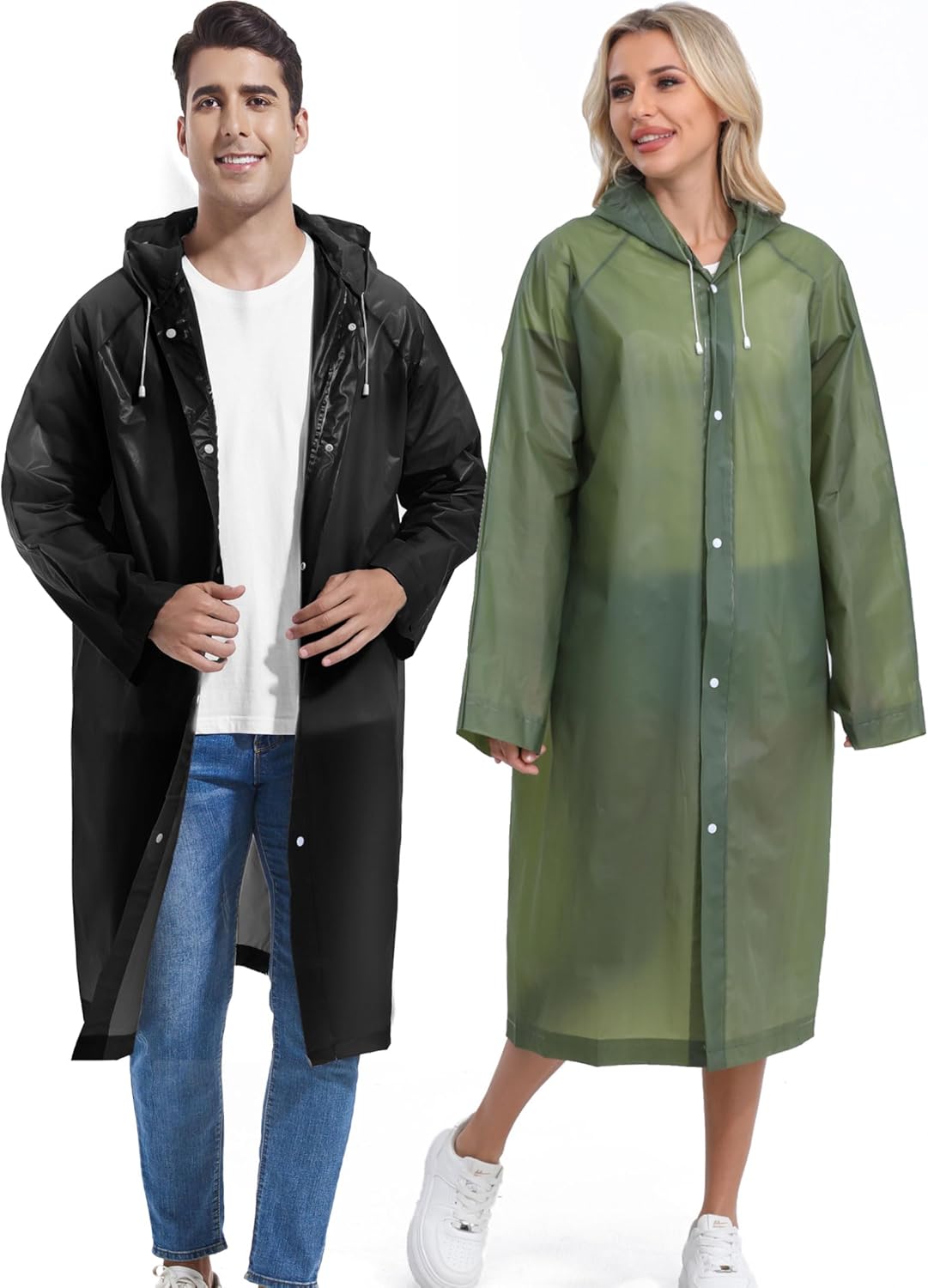 Premium Borogo Reusable Rain Coats for Men Durable Waterproof