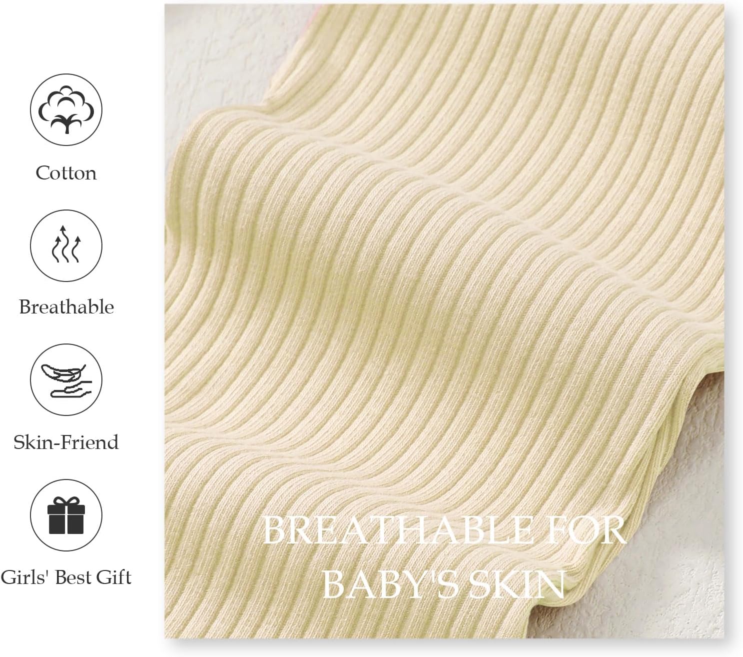 SOBOWO Baby Girl Flare Pants 3 Pack Toddler Solid Ribbed Ruffle