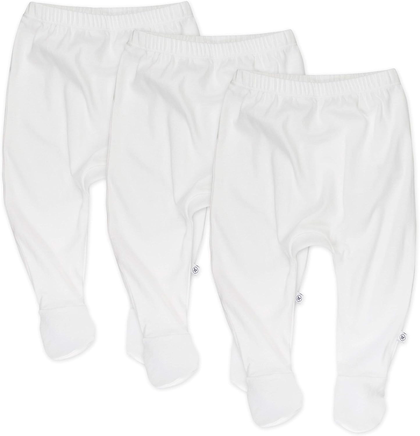 Honest Baby 3-Pack Footed Pants - Soft Cozy Organic Cotton Infants Bottoms