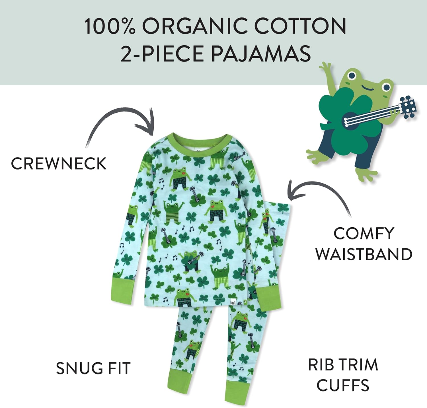 Honest 2-Piece Pajama Set for Kids Soft and Sustainable