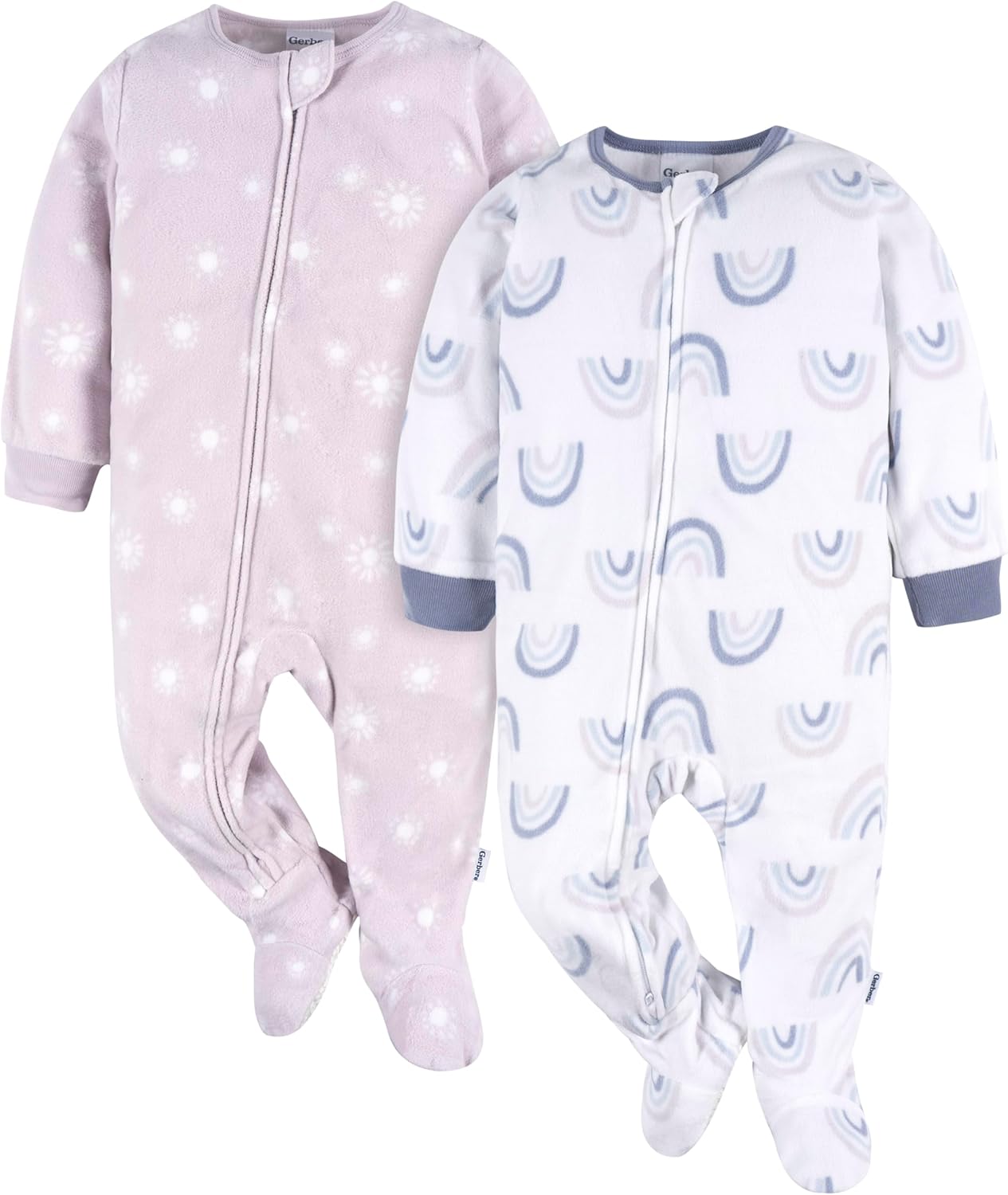 Gerber Baby Girls Toddler Fume-Resistant Pajamas 2-Pack