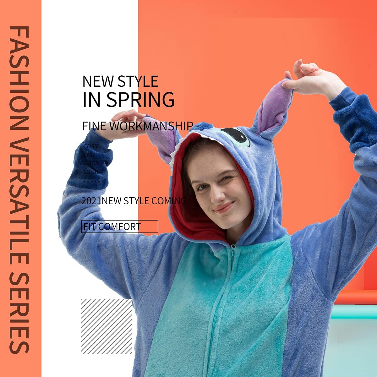 COSUSKET Snug Fit Unisex Halloween Onesie Pajamas