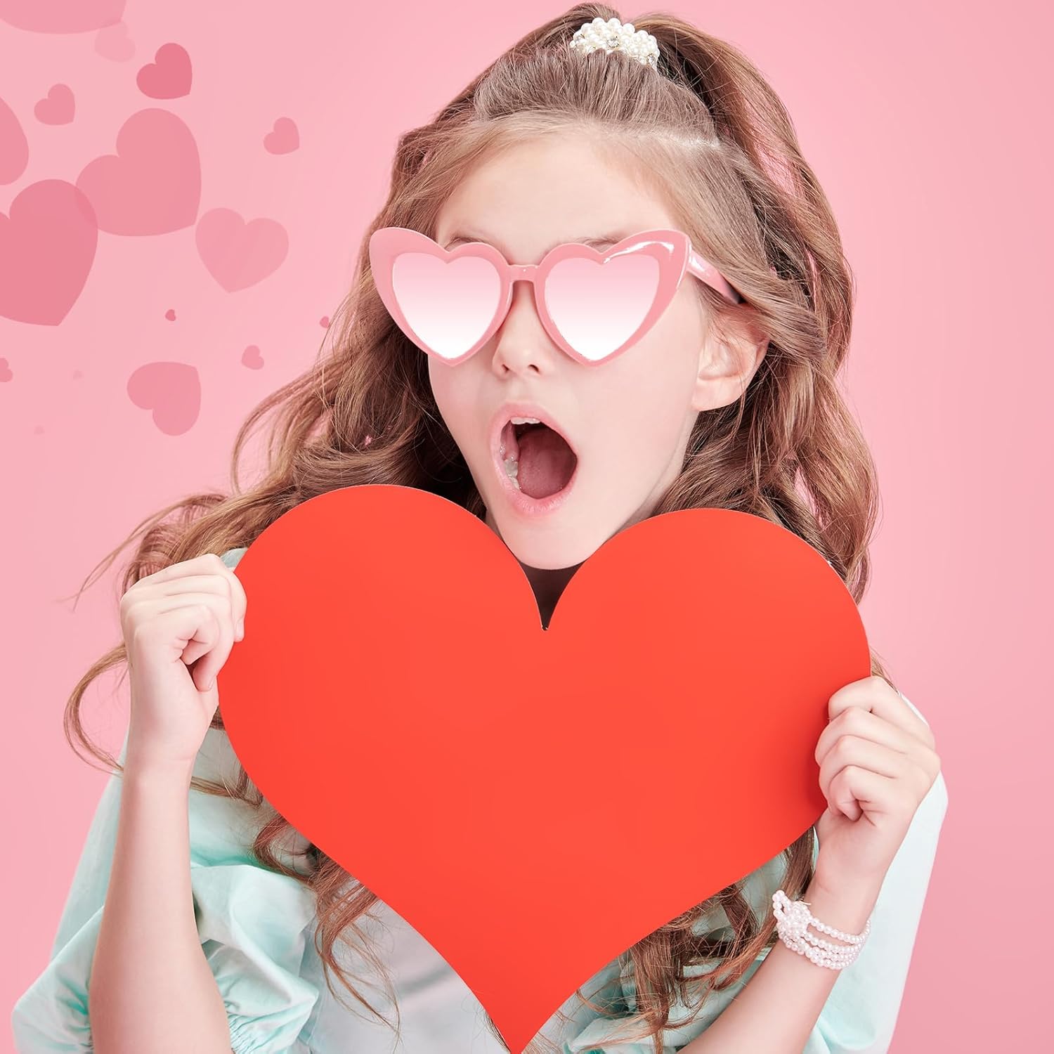 Elegant Heart Sunglasses 1pc