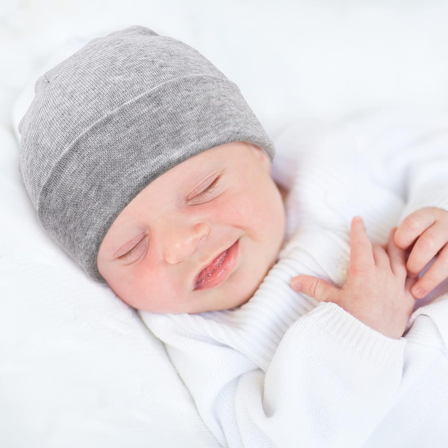 Perfect for Newborns DRESHOW BQUBO Baby Hats and Mittens Set