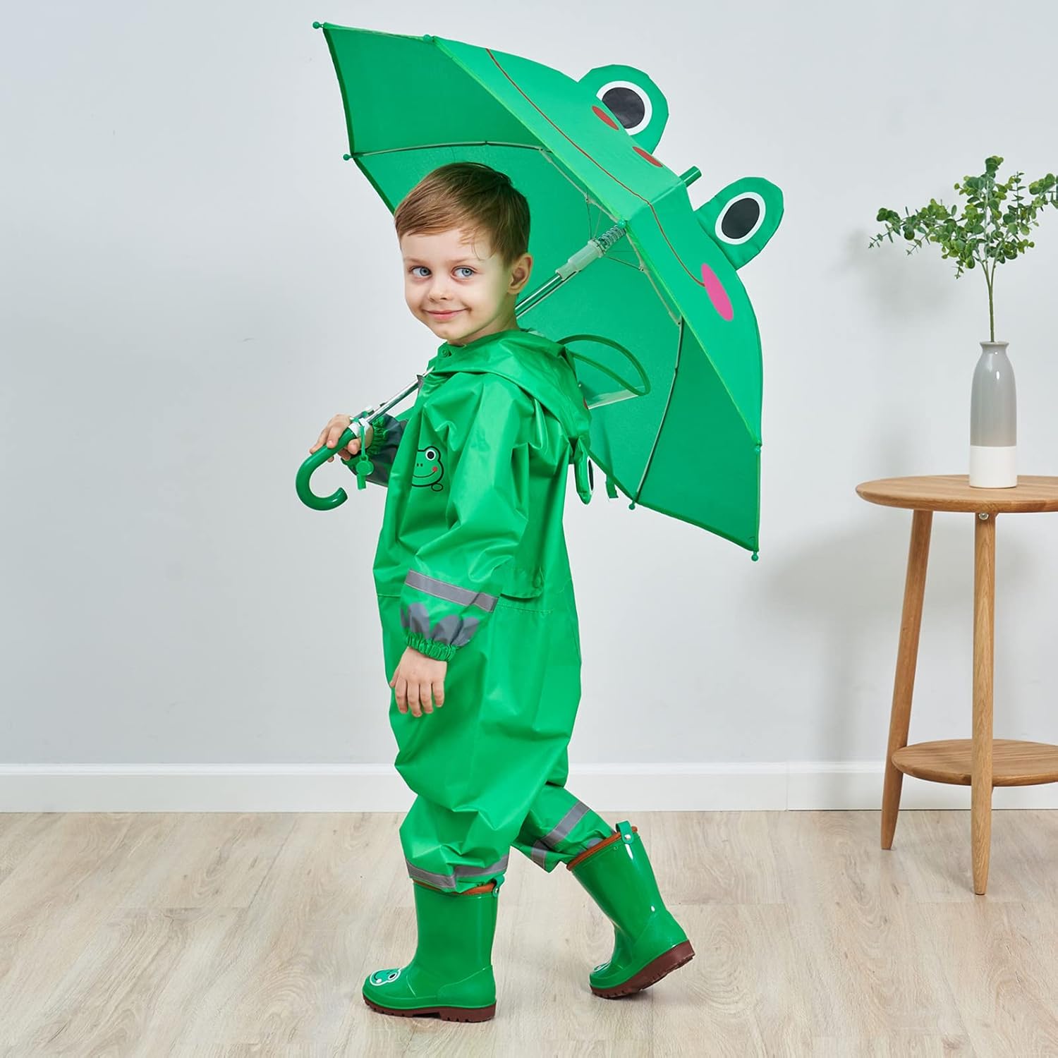 Hovkib Toddler Rain Suit with Hood Waterproof for Kids RAINWEAR by Hovkib