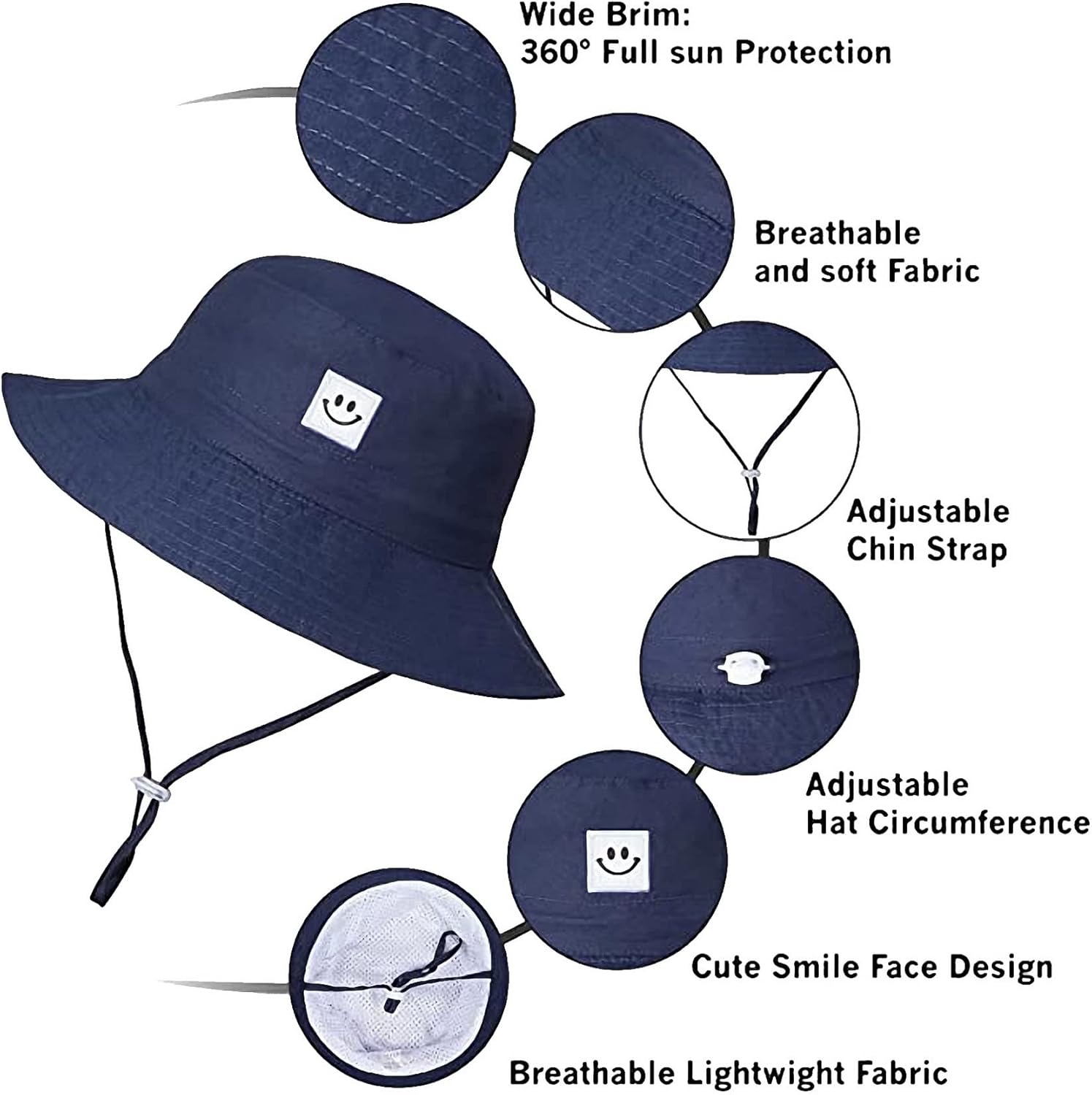 55cube Toddler UV Protection Sun Hat