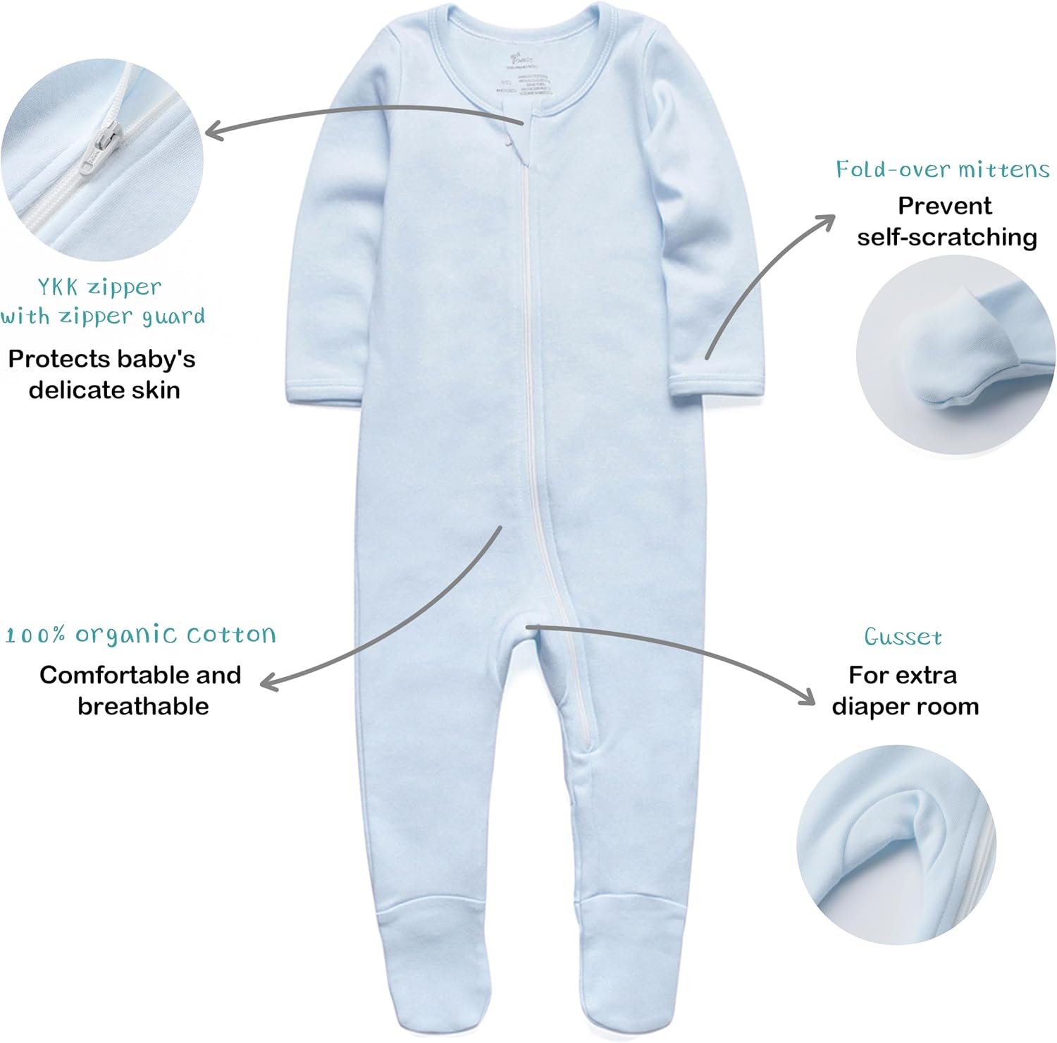 O2 BABY Organic Cotton Pajamas for Babies