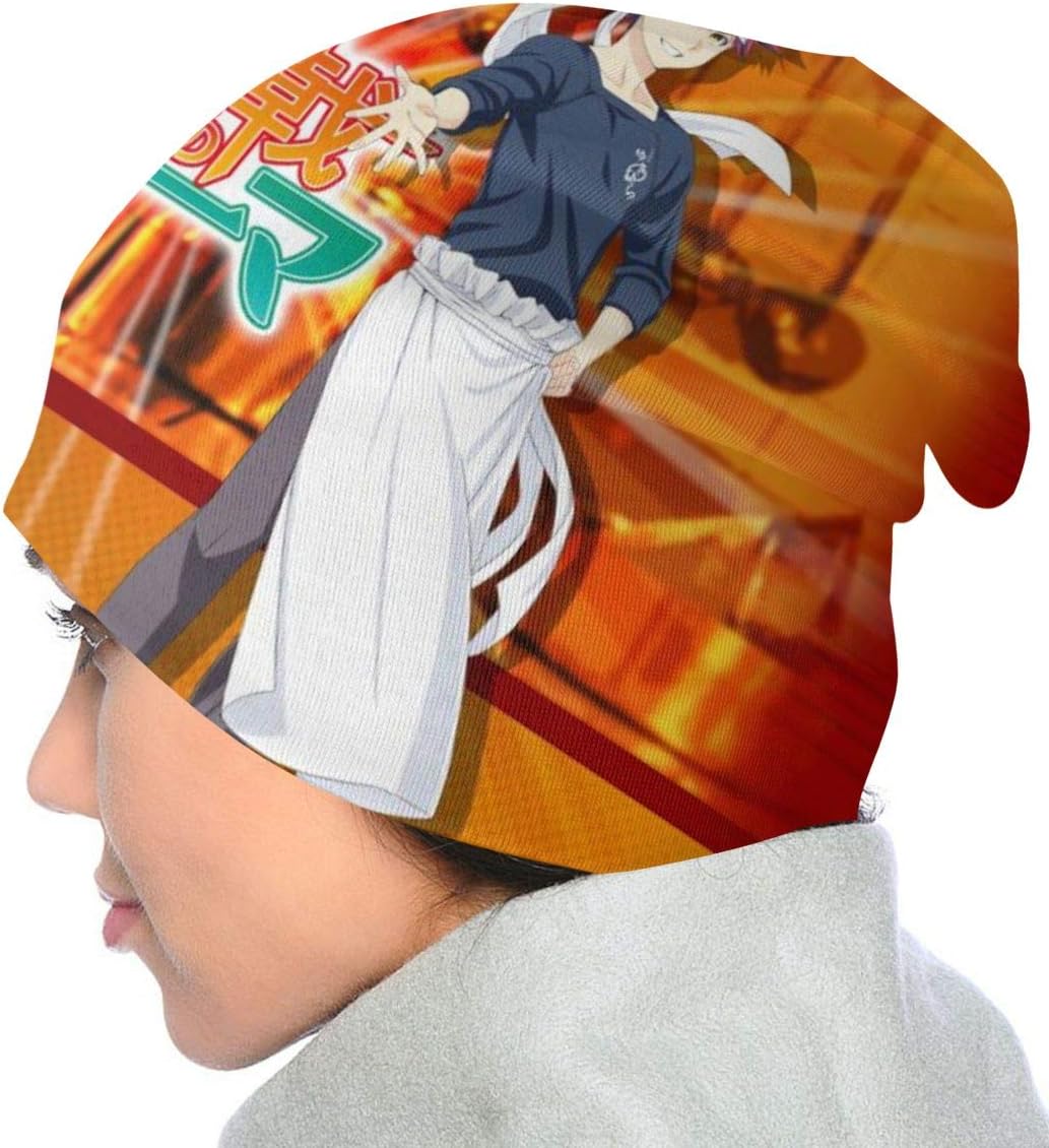 Food Wars Shokugeki No Soma Kids Skull Cap Beanie Cap Black