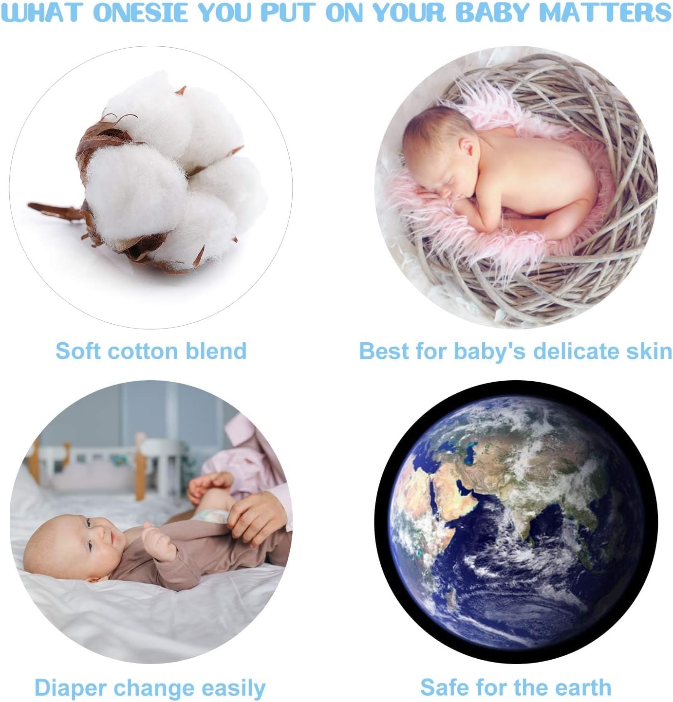 UNIFACO Baby Pajamas Footed Sleepy