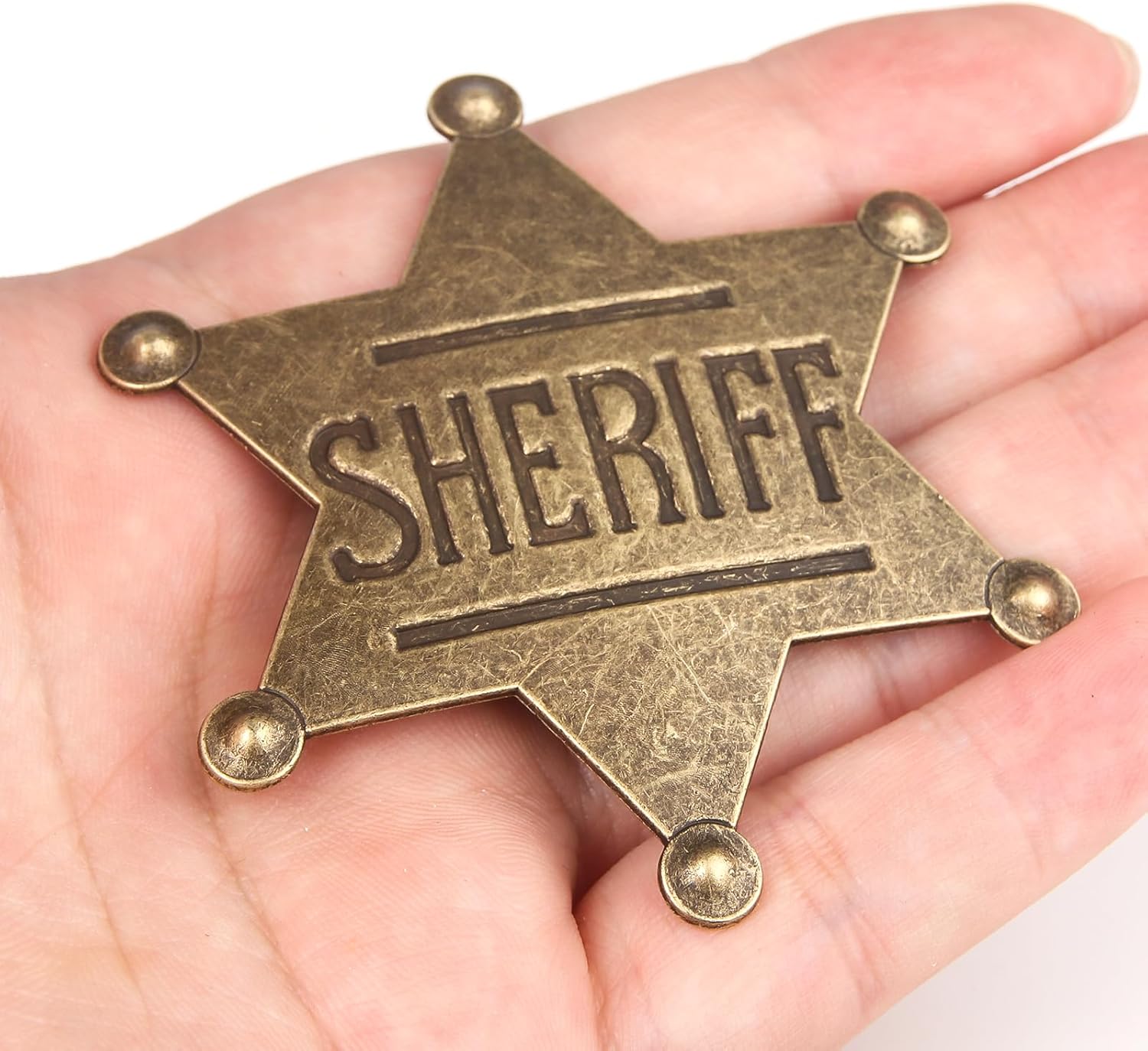 Vintage Sheriff Badge - Western Cop Star Gift
