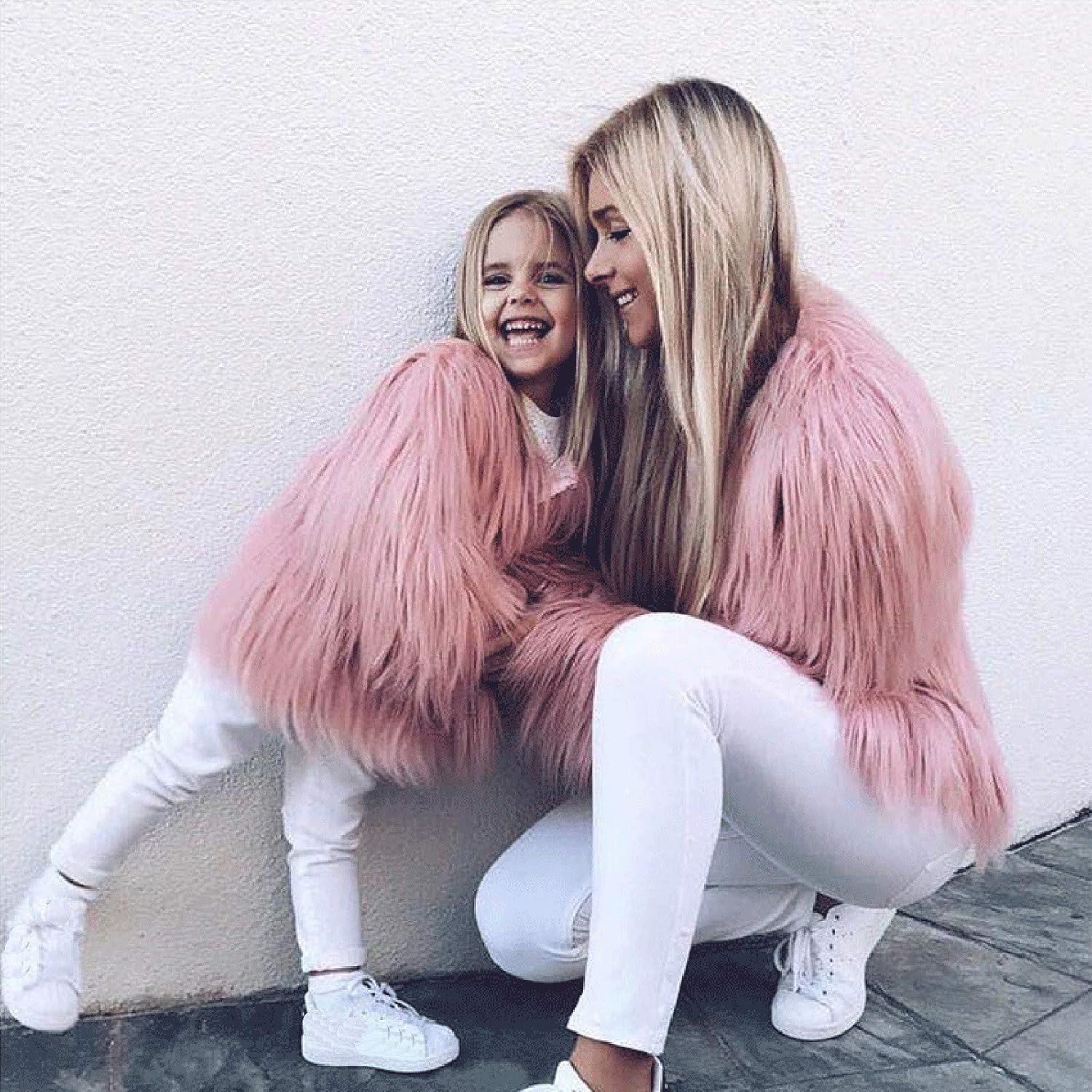 Kids Girls Faux Furry Vest Coat