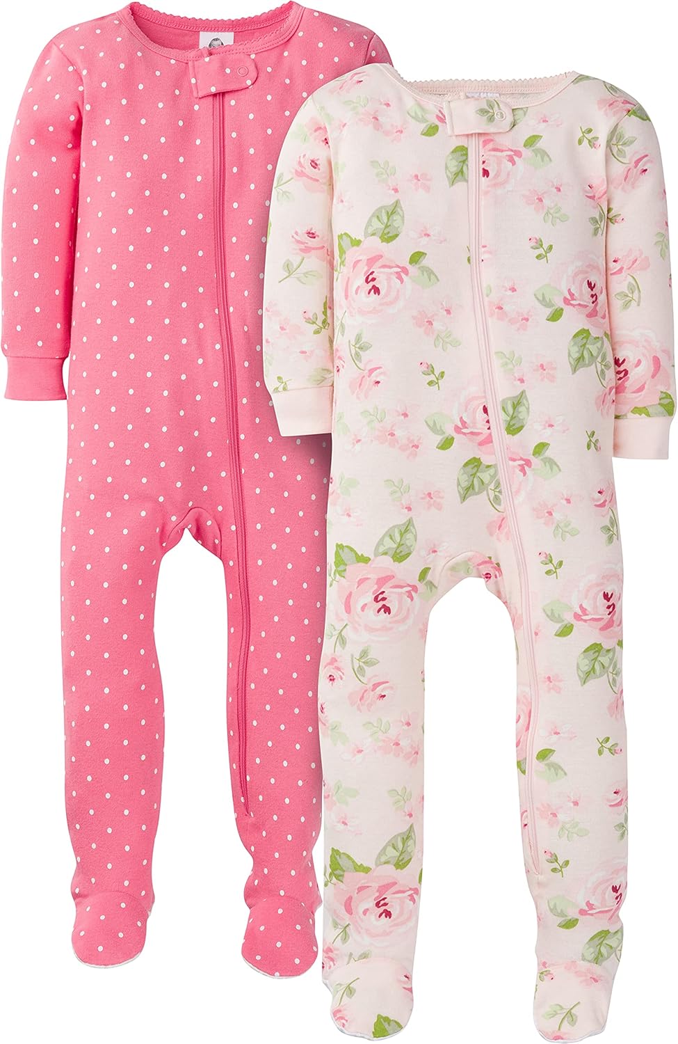 Snug Fit Stylish Pajamas for Baby Girls 2-Pack
