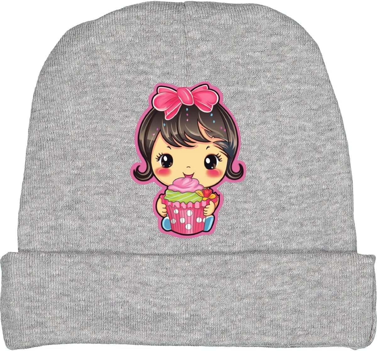 Pretty in Pink InkTACtic 1st Birthday Baby Beanie Hat