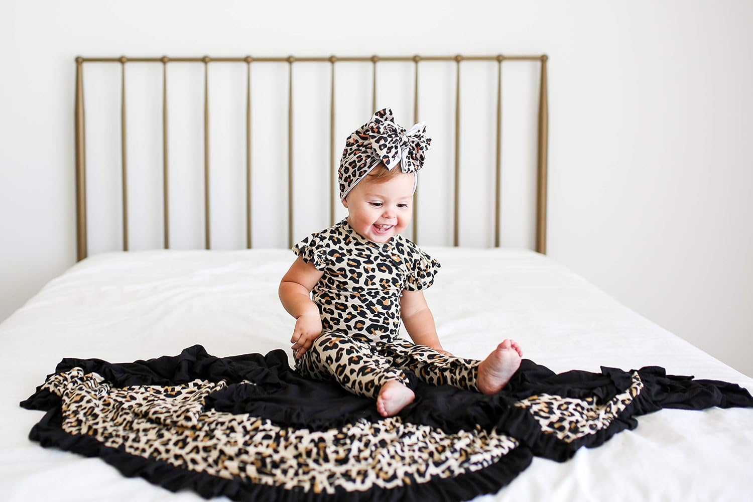 Posh Peanut Baby Girl Ruffled Romper