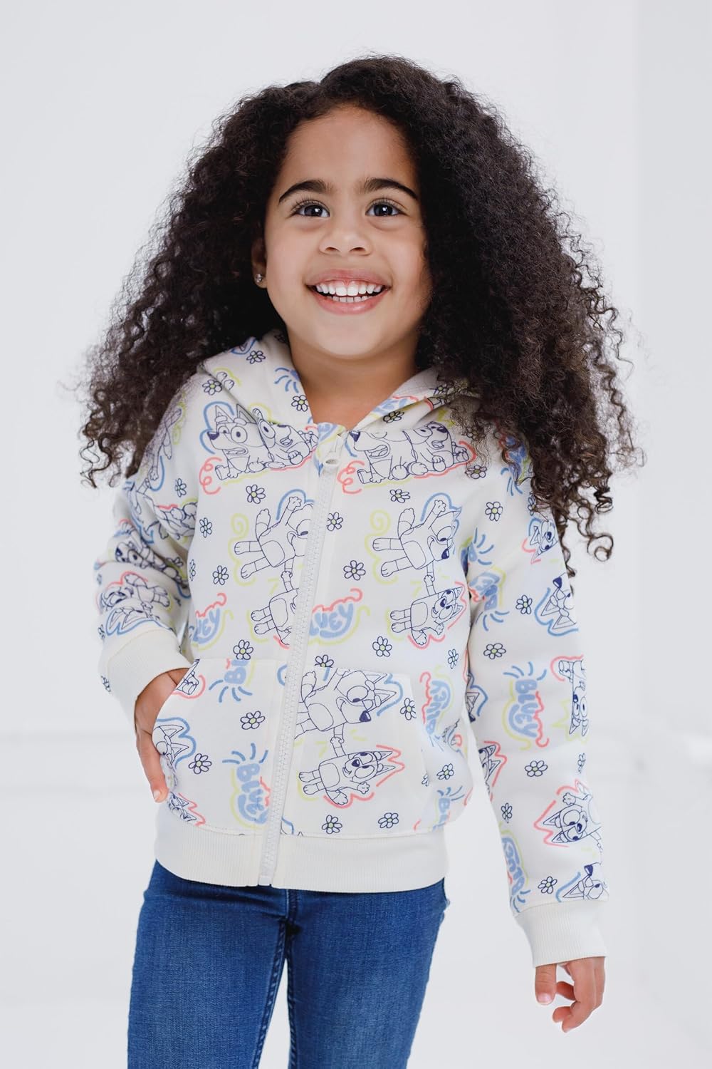 Bluey Cozy Sherpa Zip Up Hoodie