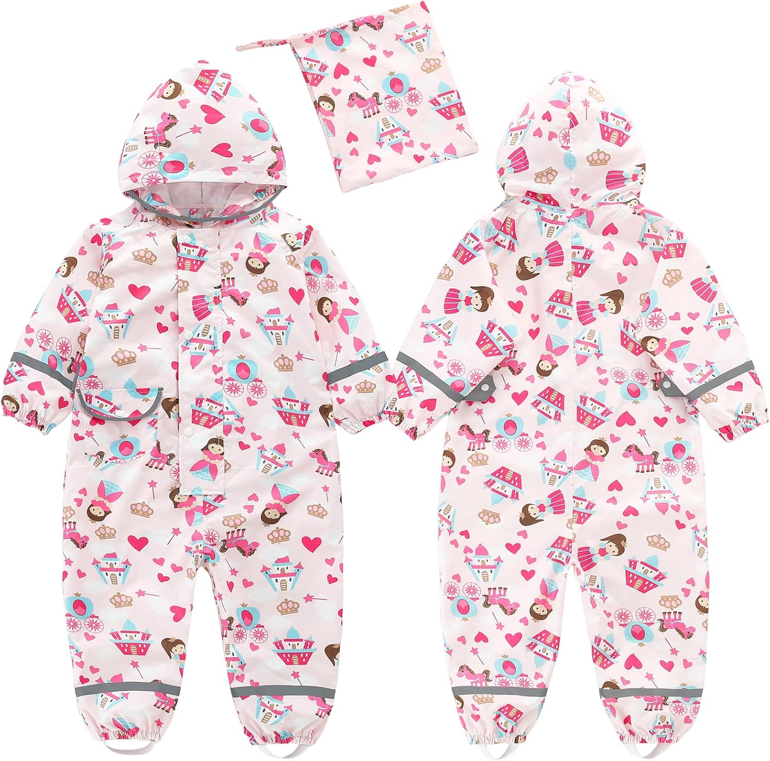 KidsToddlerRainSuitGirlsBoysRaincoat1-10Years