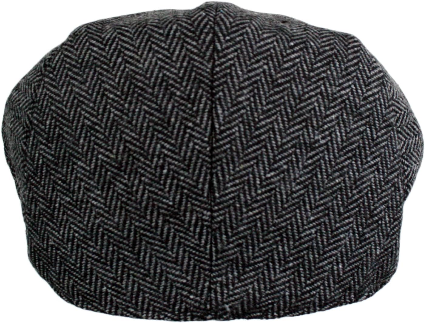Classic Herringbone Ivy Newsboy Cap