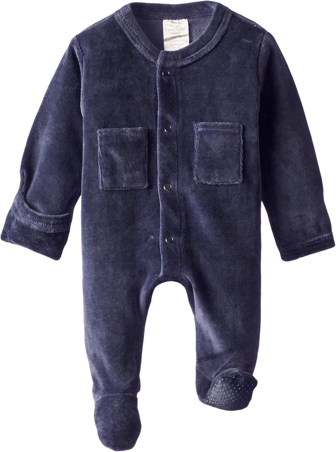 Organic Cotton Velour Overall Newborn-12 Months