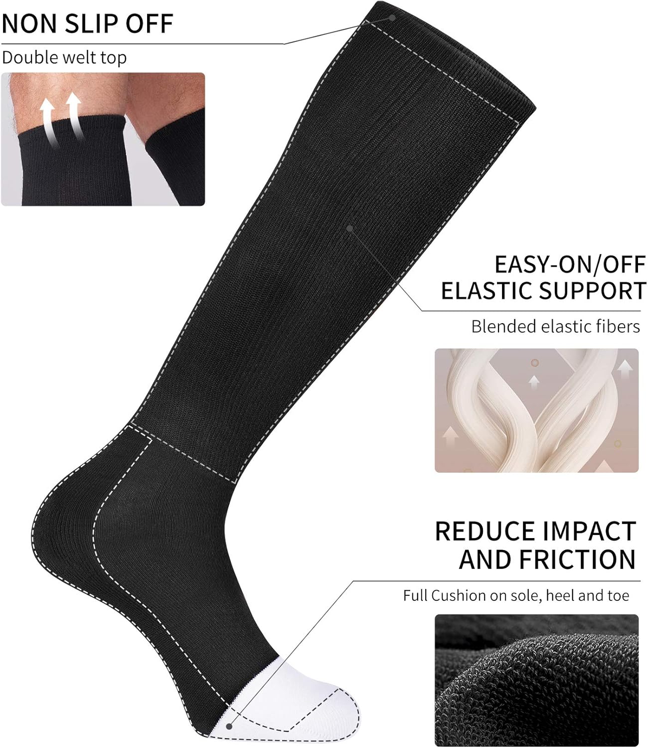 Multi-Sport Socks for Baseball Soccer Beyond
