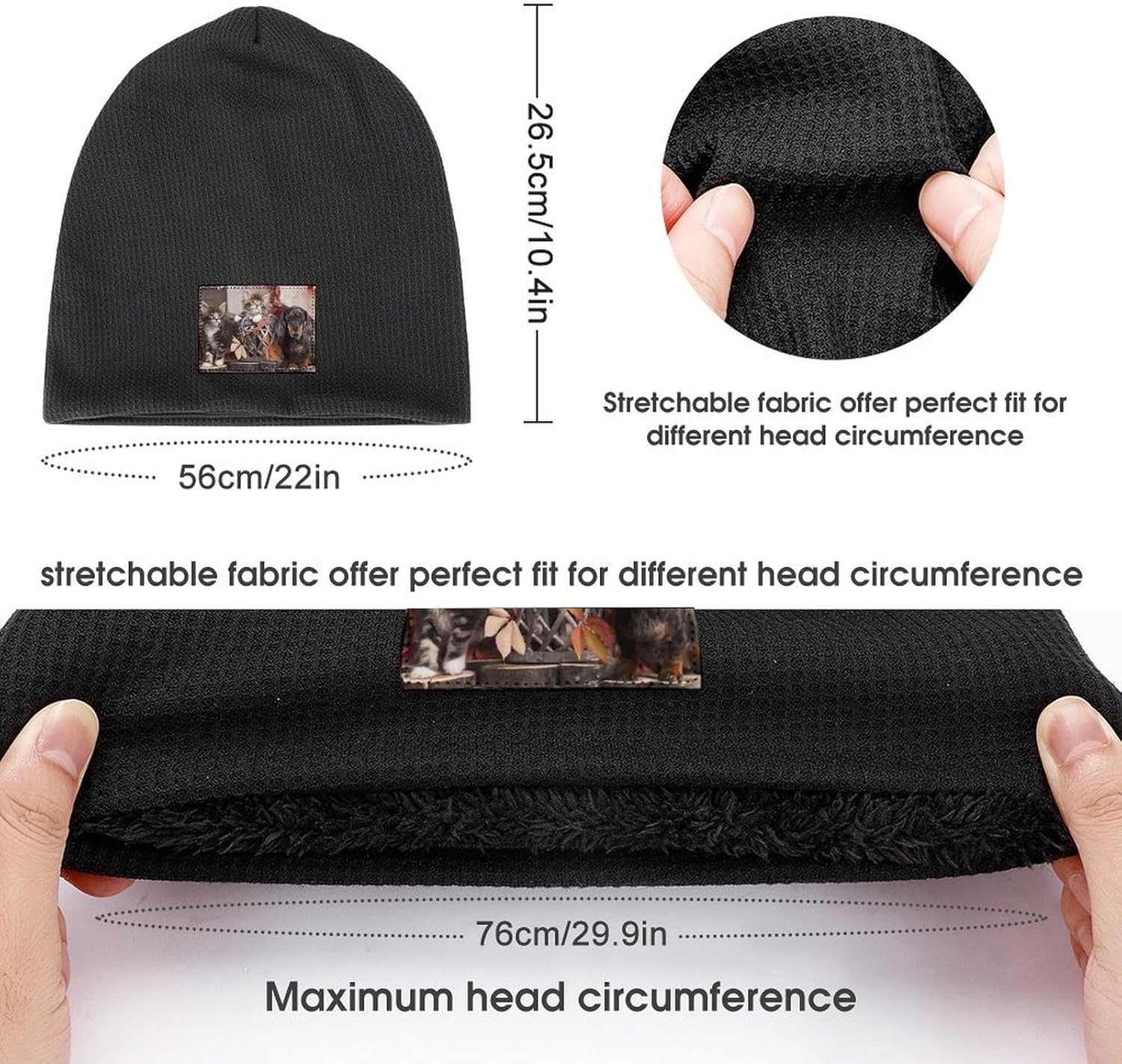 BTTLLKE SKULL BEANIE HAT