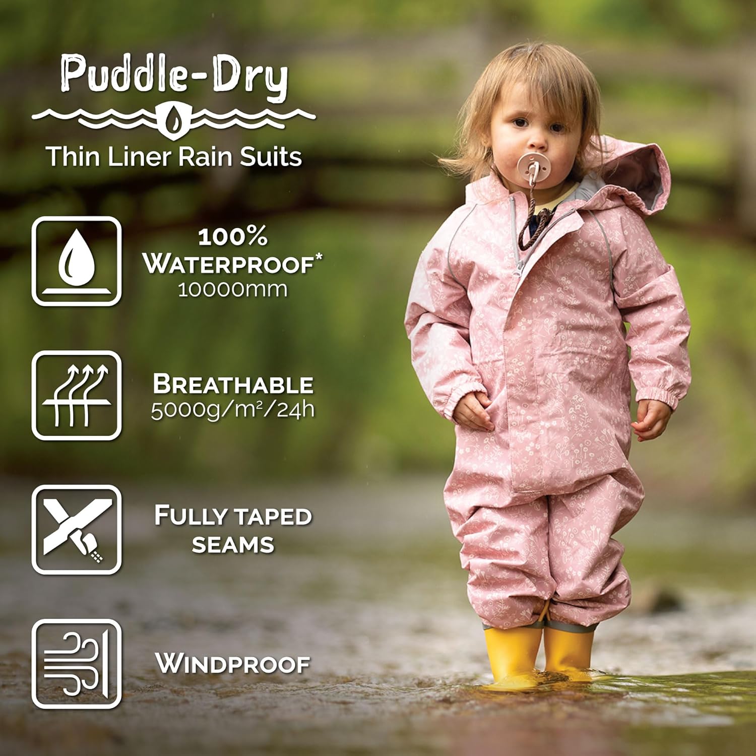 JAN JUL Waterproof rain suit for kids