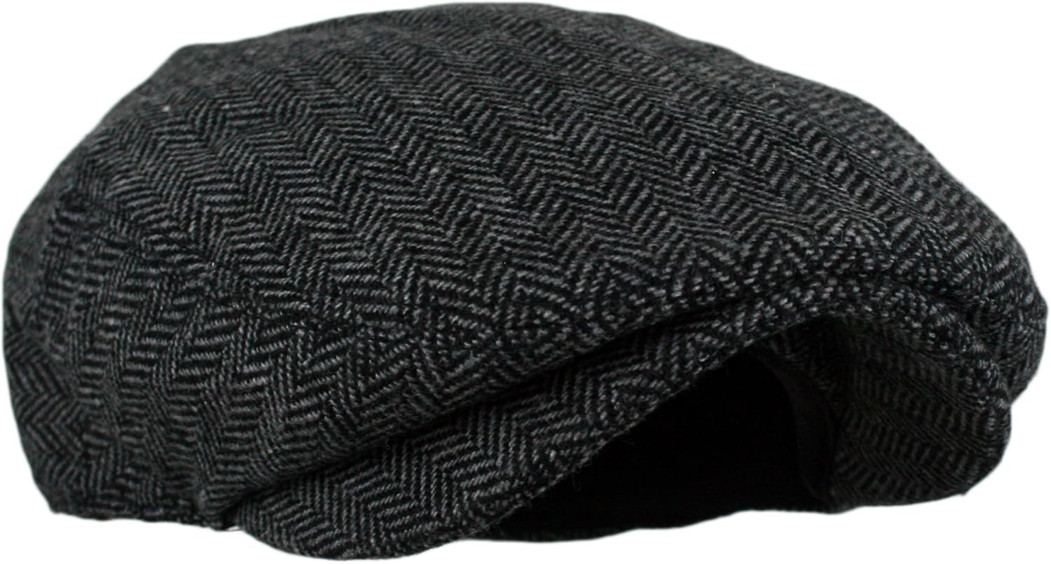 Classic Herringbone Ivy Newsboy Cap