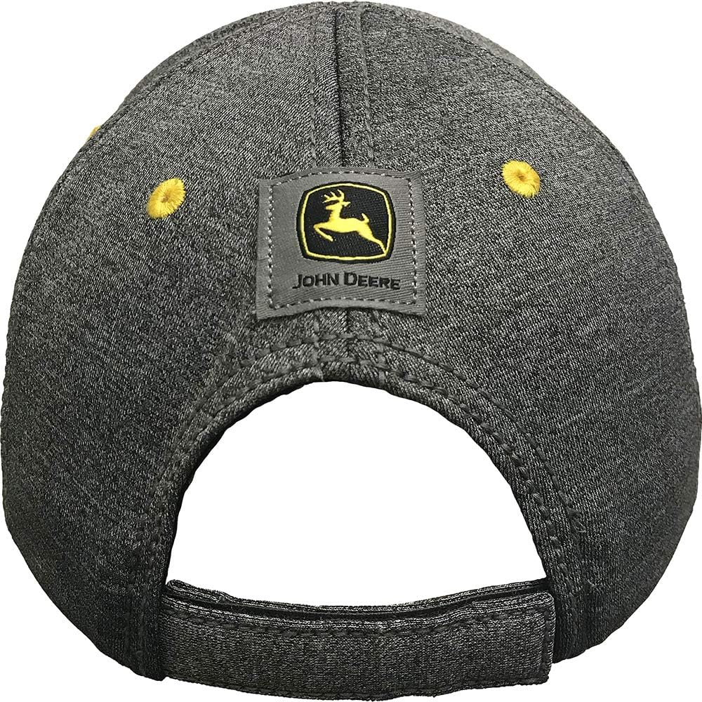 IQ John Deere Boys Baseball Heather Grey Adjustable 100 Cotton