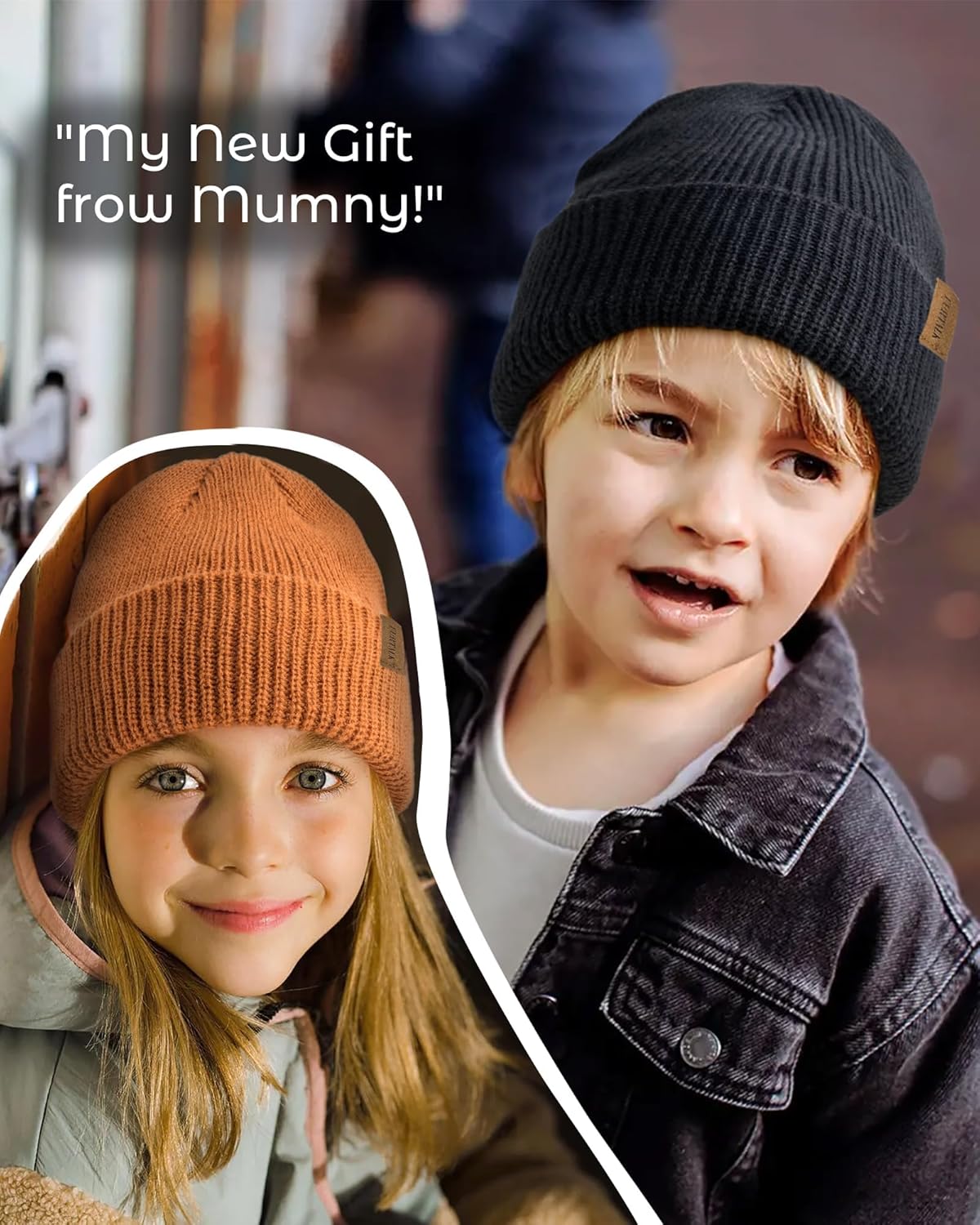 FURTALK Toddler Winter Beanie Hats for Kids