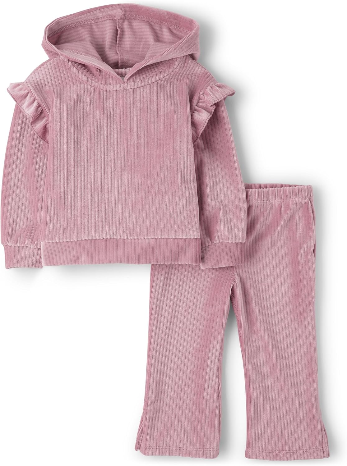 The Childrens Place Baby Girls 2-Piece Velour Sweatshirt Pullover Leggings