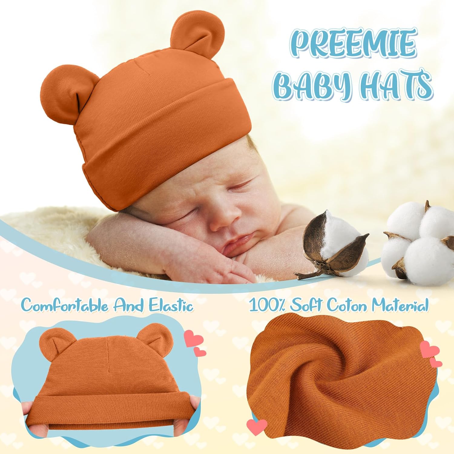 Perfect Cozy Preemie Hats for Little Ones