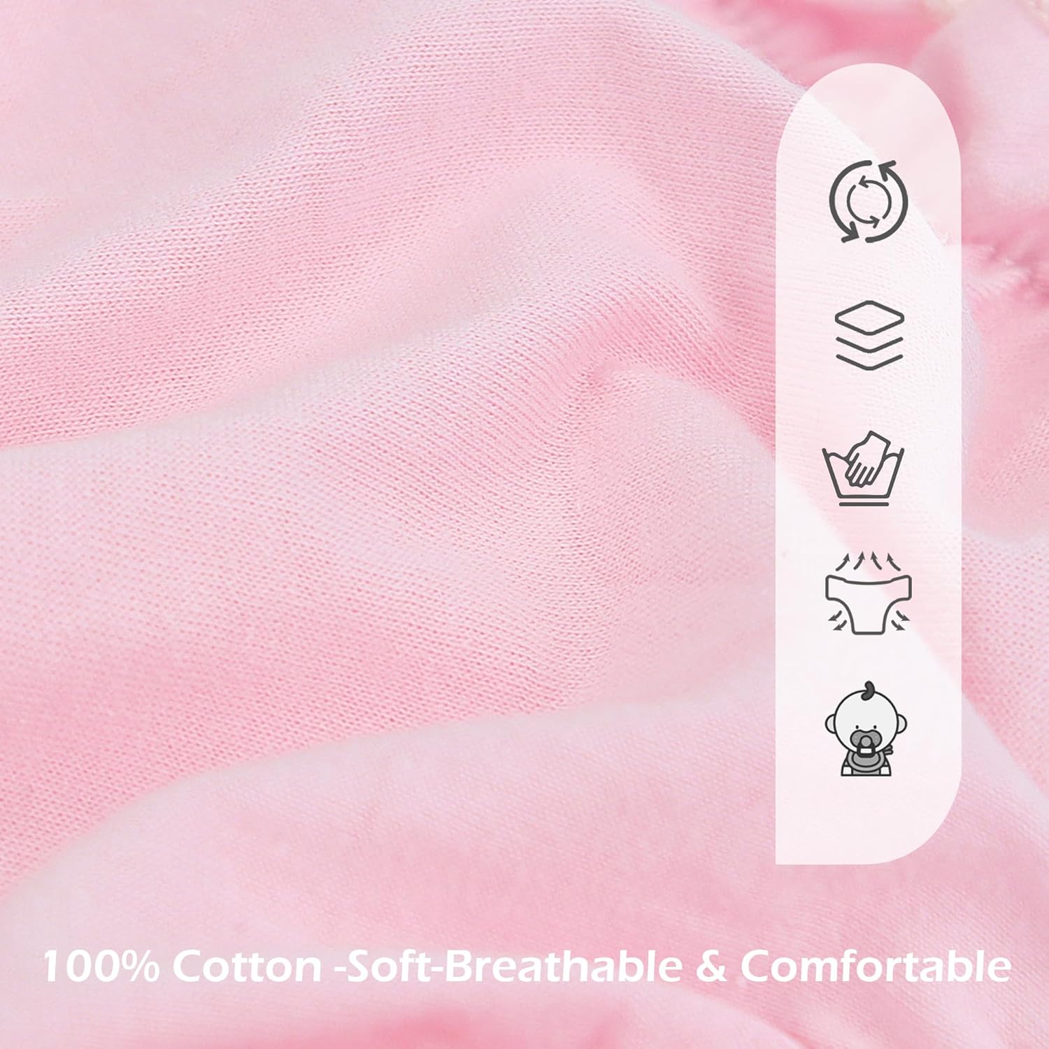 5-Pack Ruffle Diaper Covers for Toddler Girls