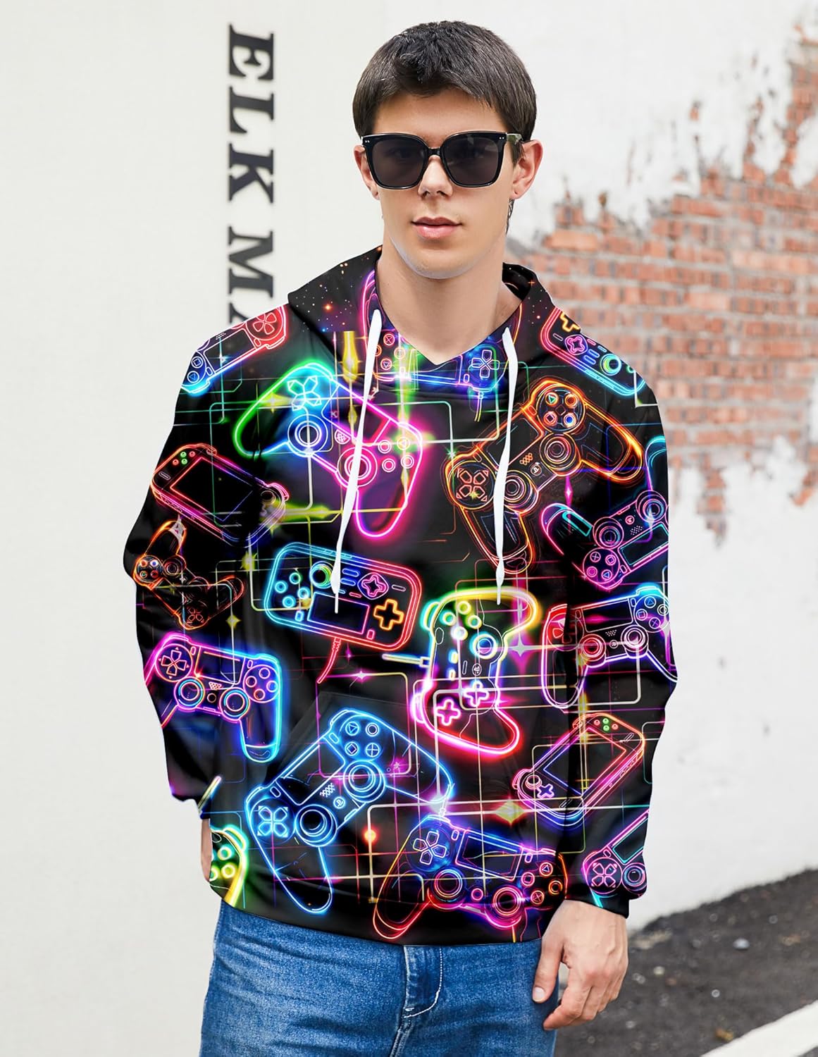 Goodstoworld Unisex Cool 3D Fleece Liner Hoodie