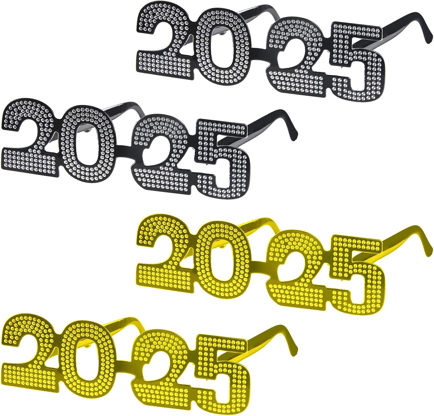 2025 Number Glitter Sunglasses